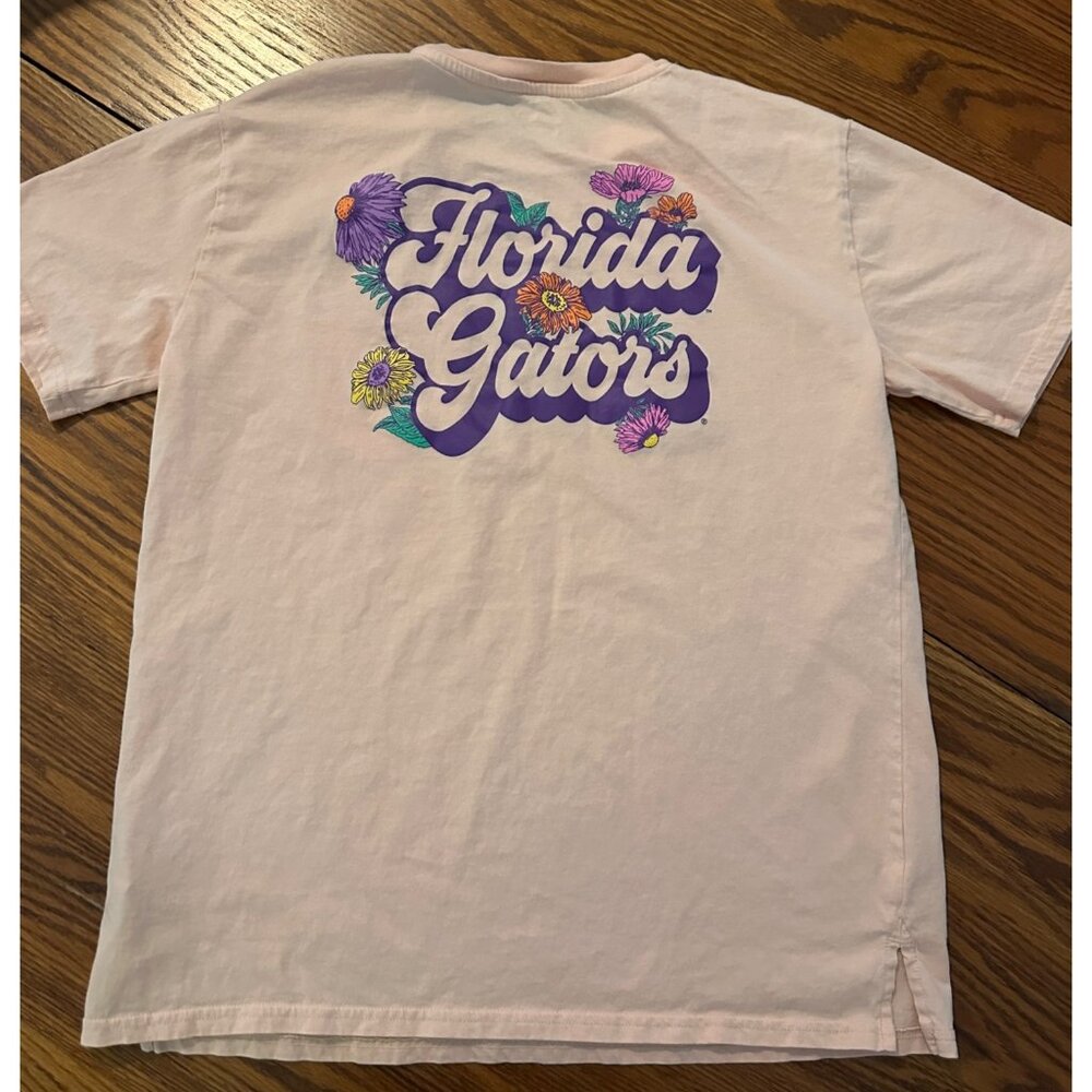 Florida Gators Light Pink Floral Graphic T-shirt